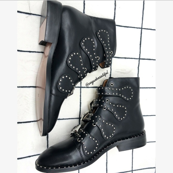 Jessica Buurman Lewis Studded Biker Ankle Boots - Picture 2 of 7